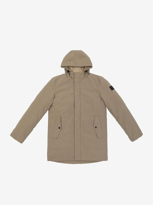 Gianni Lupo Winter Jacket Parka Beige
