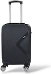 Playbags PS828 Βαλίτσα Καμπίνας με ύψος 52cm σε Μαύρο χρώμα
