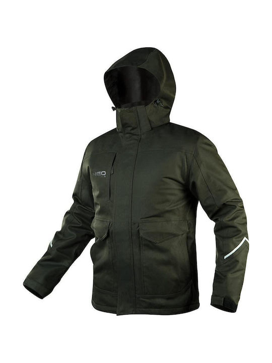 Neo Tools Arbeitsjacke mit Kapuze Khaki