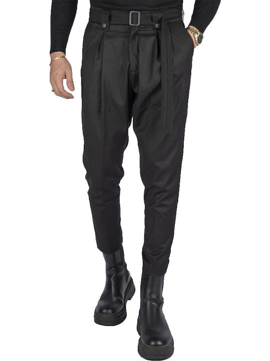 Herrenhosen Elastisch Slim Fit Schwarz