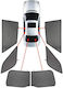 CarShades Car Sun Shades for Fiat 2012+ Five-Door (5D) 6 Pieces