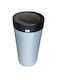 Viomes Deco Waste Bin Plastic with Floating Lid Grey 28lt