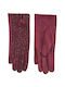 Verde Women's Gloves Burgundy