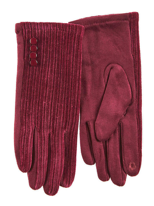 Verde Burgundisch Handschuhe Berührung