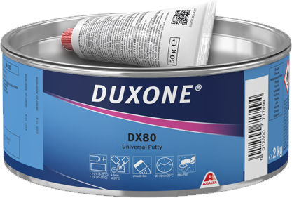Axalta Duxone DX80 Universal Putty & Hardener Repair Accessories Car 2Kg & 50g Red 2pcs