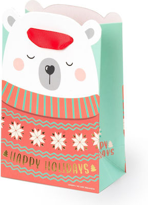 Legami Milano Xmas Polar Bear Papier Tasche für Geschenke Bunt