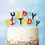 Happy Birthday Birthday Candle Happy Birthday Multicolored 13pcs 97707