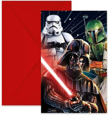 Invitations Star Wars Star Wars Galaxy 6pcs 93957Invitations