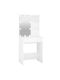 Wooden Makeup Dressing Table White with Mirror 60x40x140cm