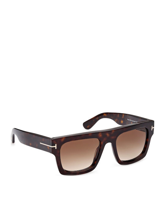 Tom Ford Fausto Unisex Sunglasses with Brown Ta...