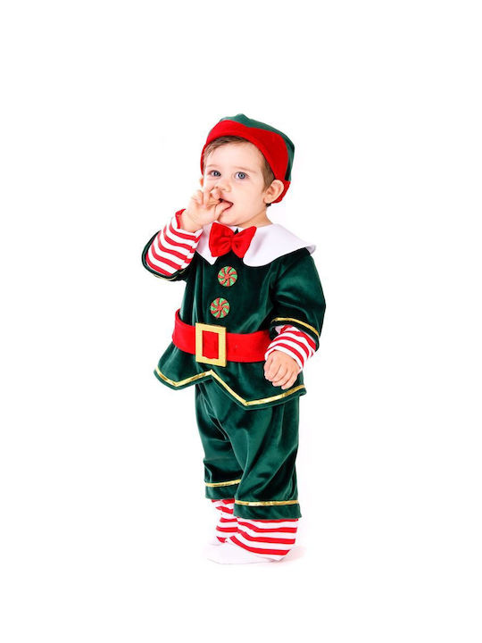 Kids Christmas Costume Elf Elf Green