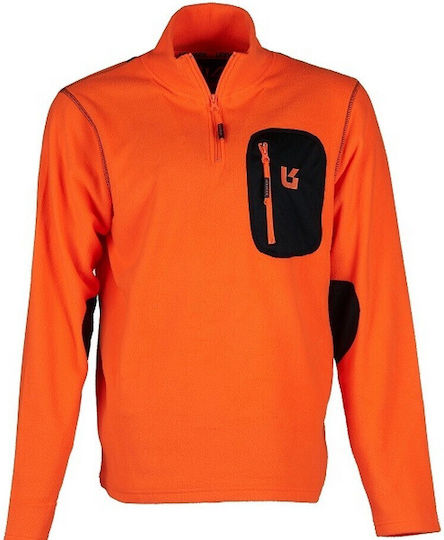 Univers Spinale Mock Turtle Neck Pullover in Orange Farbe