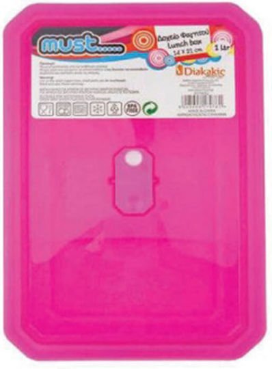 Must Team Lunchbox Kunststoff Fuchsia 1000ml 1Stück