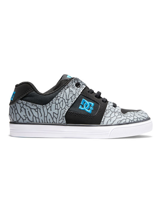 DC Kids Sneakers Grey / Black / Blue