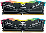 TeamGroup T-Force Delta RGB 32GB DDR5 RAM με 2 Modules (2x16GB) και Ταχύτητα 7200 για Desktop