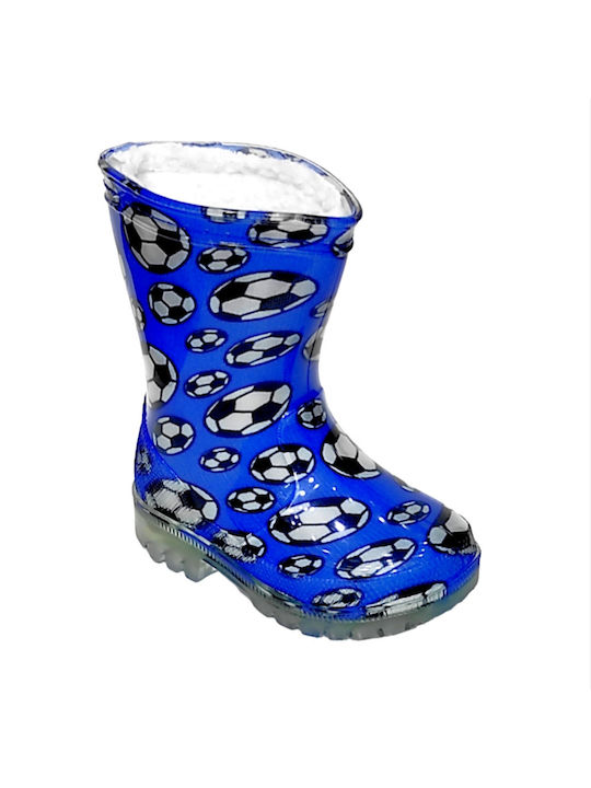 Mitsuko Kids Wellies with Internal Lining Blue