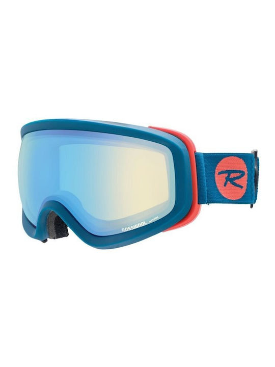 Rossignol Ace Μάσκα Σκι & Snowboard Ενηλίκων Μπλε με Φακό Καθρέπτη σε Μπλε Χρώμα