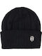Beanie Beanie with Rib Knit in Black color
