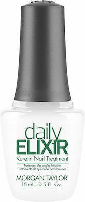 Morgan Taylor Daily Elixir Nail Treatment with Keratin with Brush 15ml