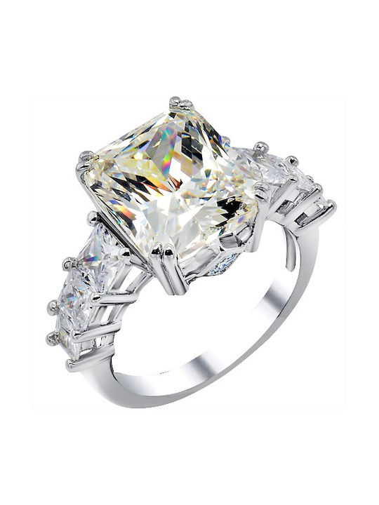 Sterling silver ring 925 with cubic zirconia