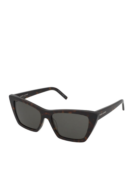 Ysl Mica Women's Sunglasses with Brown Tartarug...