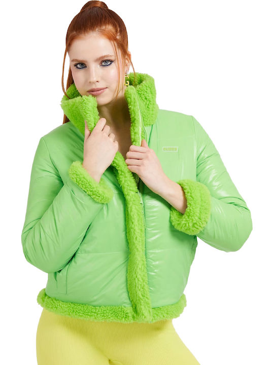 Guess Jacke Puffer Beidseitig Grün