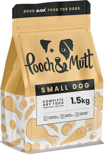 Pooch & Mutt Small Dog 1.5kg Dry Food Grain-Free for Small Breed Puppies with Chicken