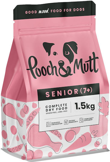 Pooch & Mutt Senior (7+) 1.5kg Dry Food Grain-Free for Senior Dogs with Chicken