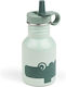 Done by Deer Croco Kids Water Bottle Stainless Steel with Straw 350ml (Various Designs/Colours)