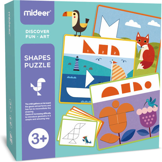 MiDeer Shapes Puzzle Εκπαιδευτικό Παιχνίδι Γνώσεων για 3+ Ετών