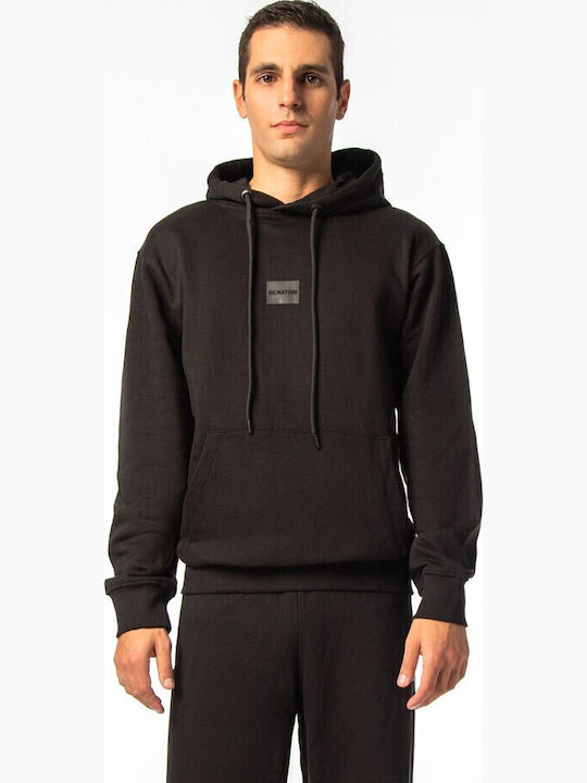 Sweatshirt mit Kapuze Schwarz
