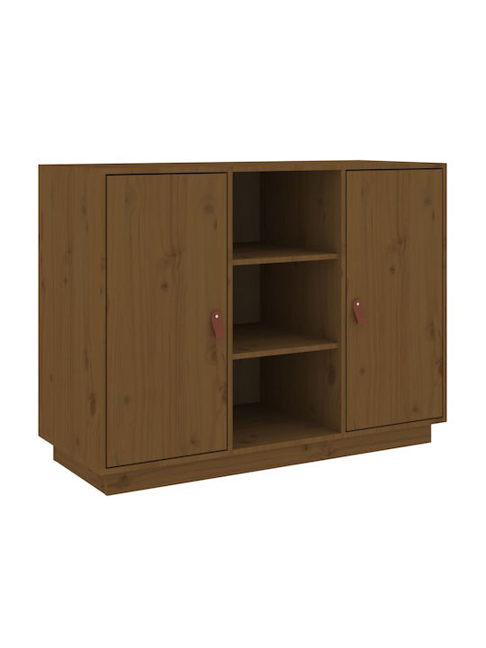 Sideboard Solid Wood Brown Honey 100x40x75cm