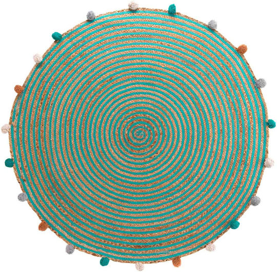 Kids Synthetic Rug Baloo Round 90cm