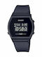 Casio Дигитален Мъжки Часовник 35mm Хронограф На Батерия с Черна Каучукова Каишка