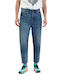 Men's Elastic Blue Jeans Pants