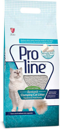 Lider Proline Bentonine Bentonite Cat Litter with Scent Marseille Soap 20lt