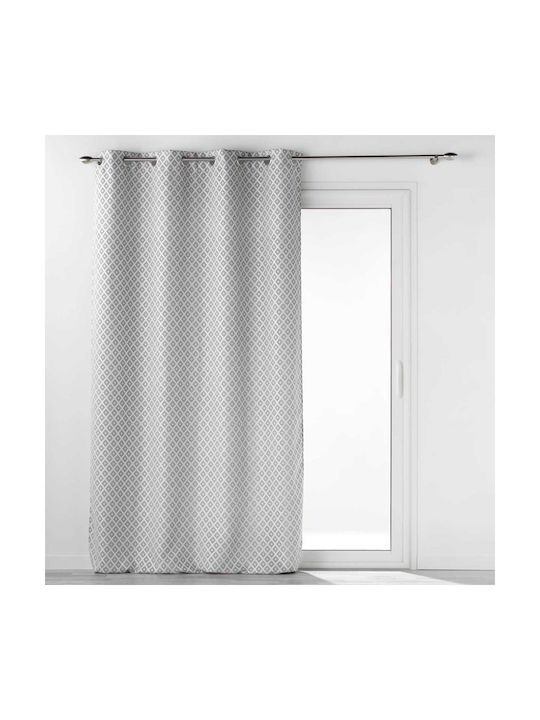 Vorhang mit Grommets L-C Mariella Grau 140x260cm