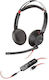 Plantronics Blackwire 5220 On Ear Multimedia Headphone with Microphone USB-C