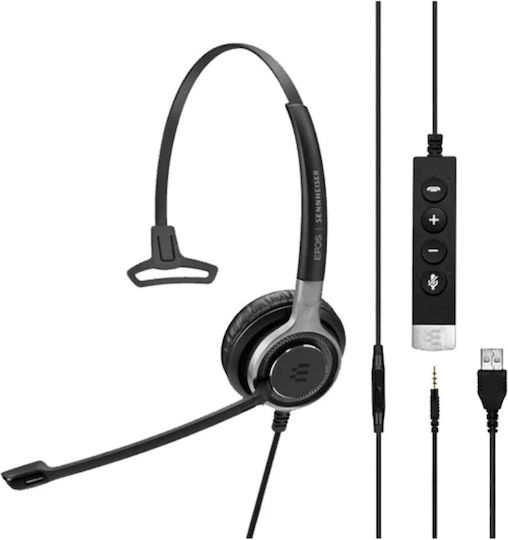 Epos Impact SC 635 USB-C Monaural On Ear Multimedia Ακουστικά με μικροφωνο