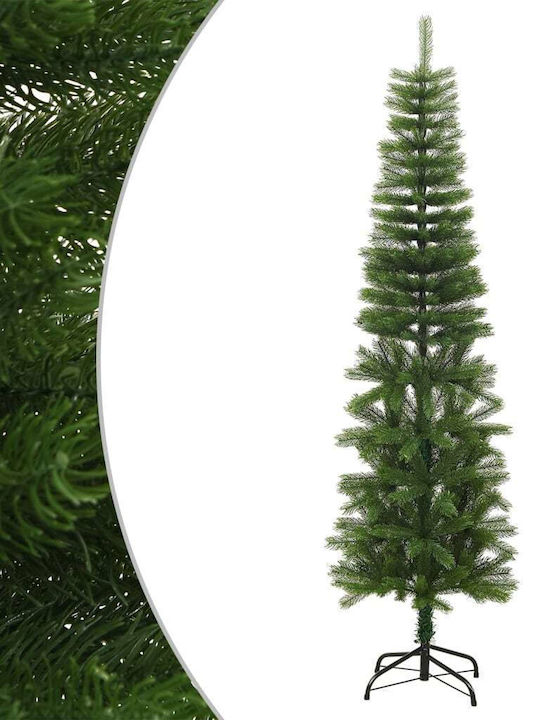 Christmas Slim Green Tree with Metallic Base H180cm