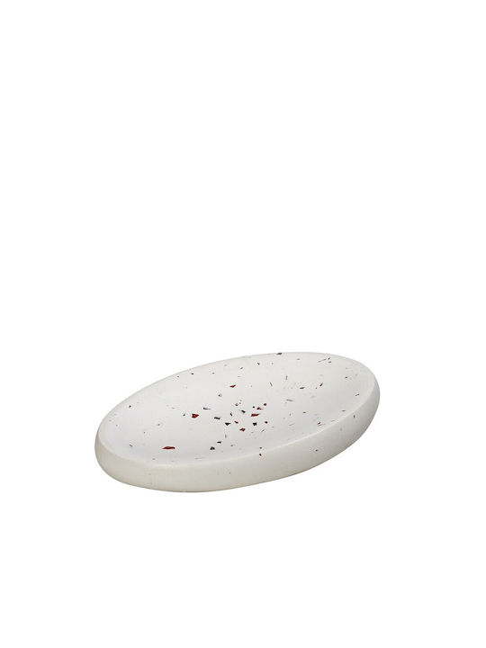 Espiel Ceramic Soap Dish Countertop White