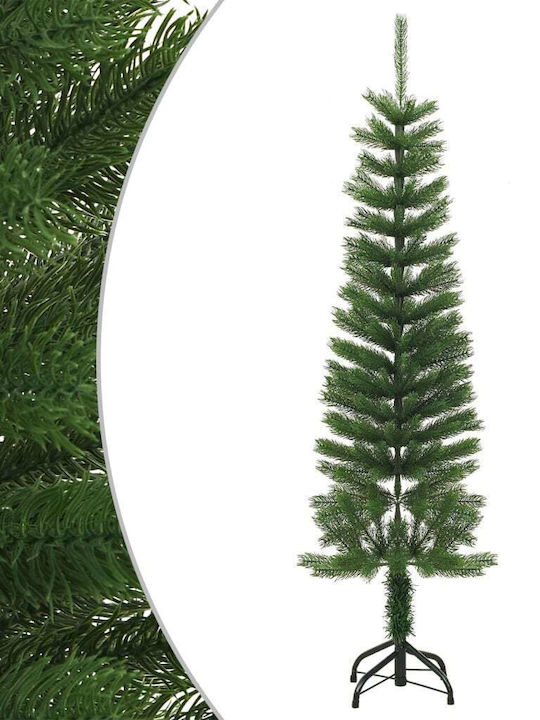 Christmas Slim Green Tree with Metallic Base H150cm