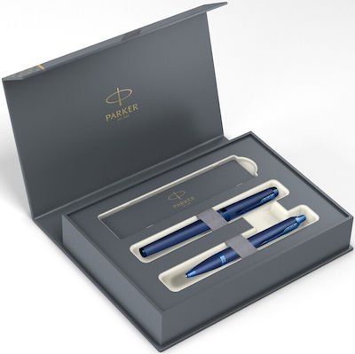 Parker Pen Set Rollerball (in a paper cassette) Blue in a case