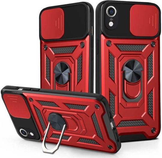 Bodycell Armor Slide Back Cover Πλαστικό Κόκκινο (iPhone XR)