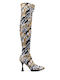 Leder Damenstiefel Schwarz