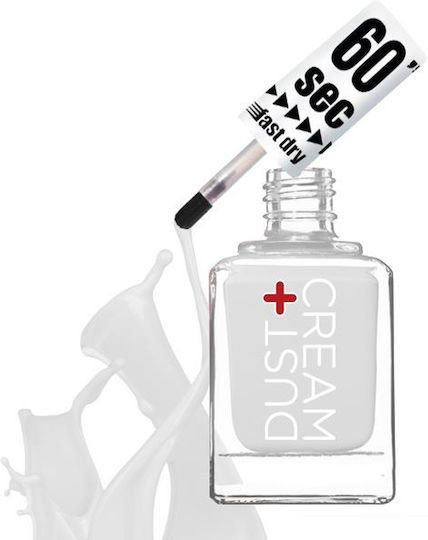 Dust+Cream 60sec Glänzender Nagellack Schnelltrocknend 801 Weißes Rauschen 11,5ml