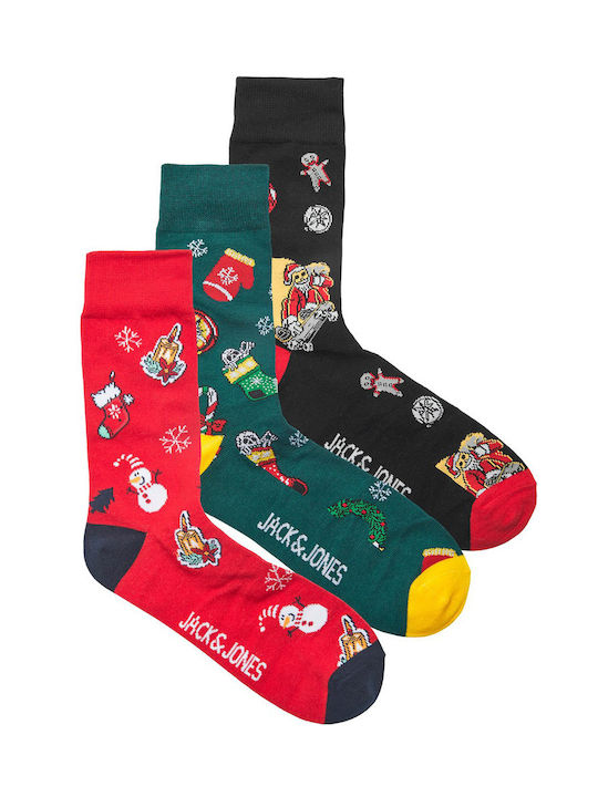 Jack & Jones Men's Christmas Socks Deep Teal 3Pack