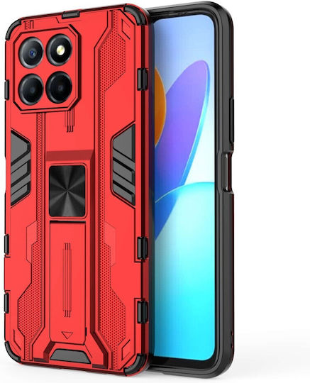 Shockproof Armor Back Cover Πλαστικό Μαγνητικό Κόκκινο (Honor X8)