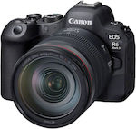 Canon Mirrorless Φωτογραφική Μηχανή EOS R6 Mark II Full Frame Kit (RF 24-105mm F4L IS USM) Black