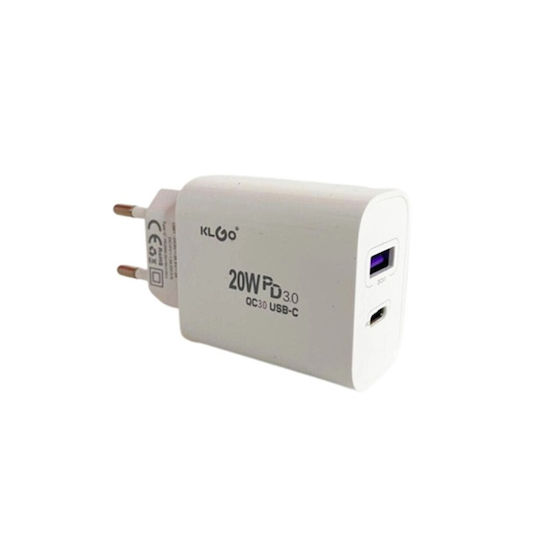 Φορτιστής Χωρίς Καλώδιο με Θύρα USB-A και Θύρα USB-C 20W Quick Charge 3.0 / Power Delivery Λευκός (PD-300)